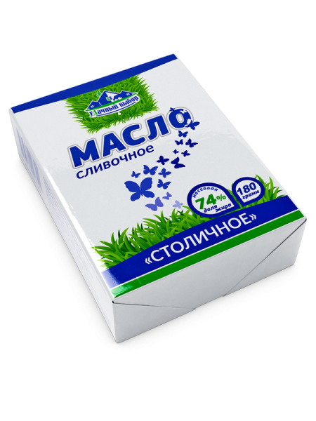 Масло слив. Столичное 74% 180гр*40 Кобрин Масло слив. Столичное 74% 180гр*40 Кобрин
